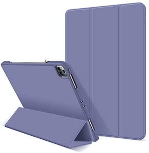 iPad Pro 11 Inch 2020 Soft Tpu Smart Premium Case Auto Sleep Wake Stand Cover Pencil holder – Purple