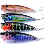 4X 6.5cm Popper Poppers Fishing Lure Lures Surface Tackle Fresh Saltwater