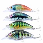 4x 7.5cm Popper Crank Bait Fishing Lure Lures Surface Tackle Saltwater