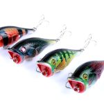 4X 6.5cm Popper Poppers Fishing Lure Lures Surface Tackle Fresh Saltwater