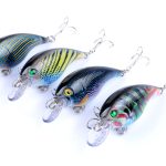 4x 7.5cm Popper Crank Bait Fishing Lure Lures Surface Tackle Saltwater