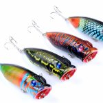 4X 6.5cm Popper Poppers Fishing Lure Lures Surface Tackle Saltwater