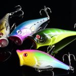 4X 6.5cm Popper Poppers Fishing Lure Lures Surface Tackle Fresh Saltwater