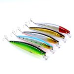 Popper Minnow Fishing Lure Lures Surface Tackle Fresh Saltwater – 13cm x 5Pcs