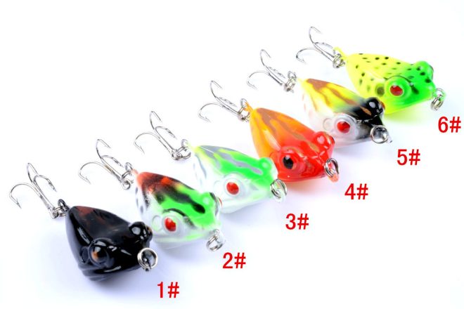 Popper Poppers Fishing Lure Lures Surface Tackle Fresh Saltwater – 4cm x 6Pcs