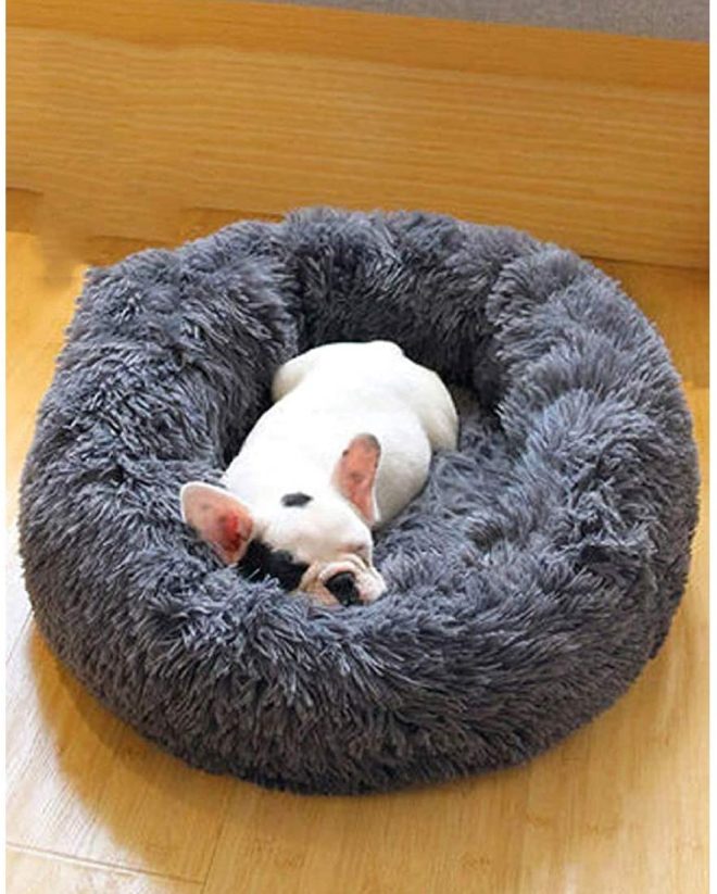 Soft Dog Bed Round Washable Plush Pet Kennel Cat Bed Mat Sofa – Small