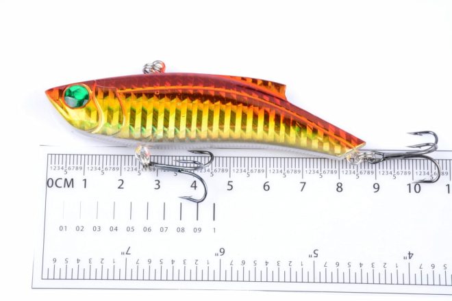 5x 9cm Vib Bait Fishing Lure Lures Hook Tackle Saltwater