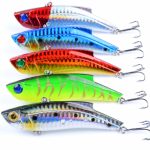 5x 9cm Vib Bait Fishing Lure Lures Hook Tackle Saltwater