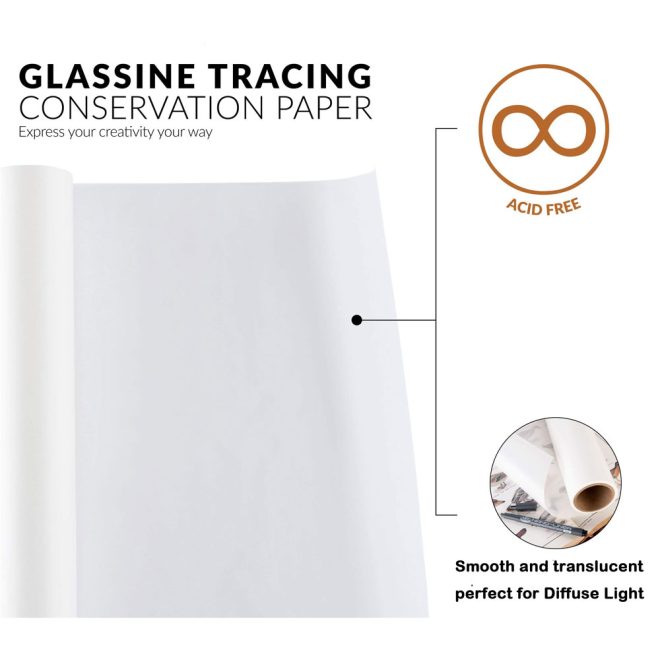 70m 88cm Wide  Glassine Tracing Paper Light Diffusion Translucent Photography