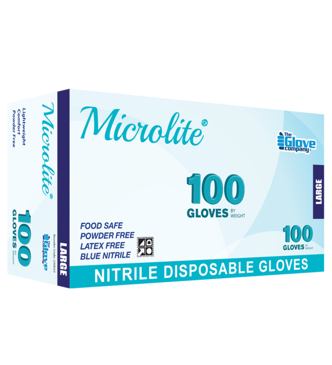 Microlite Nitrile – Disposable Medical Gloves – 100pc X-Large