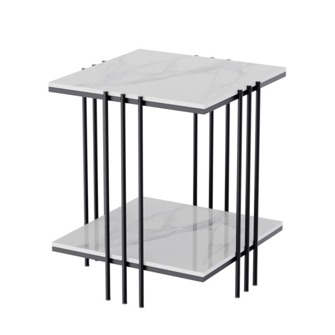 Burnsville Interior Ave – Square Side Table – Black