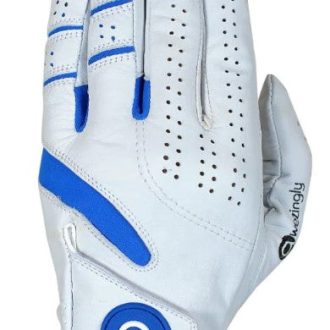 Power Touch Cabretta Leather Golf Glove for Men – White (L)