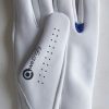 Power Touch Cabretta Leather Golf Glove for Men – White (M)