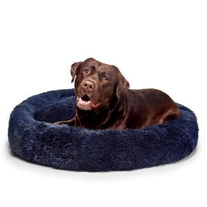 Calming Dog Bed  – Blue – 115 CM – XL