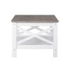 Coastal Coffee Table in White and Grey