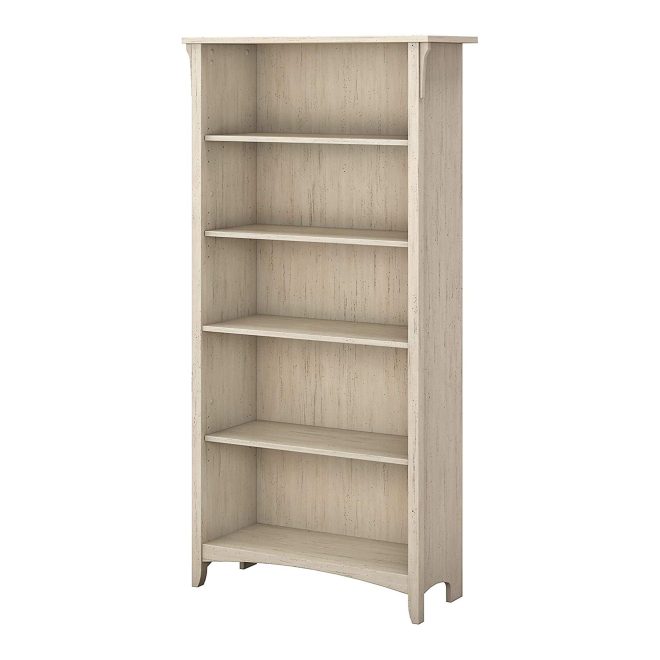 Salinas 5 Shelf Bookcase – White