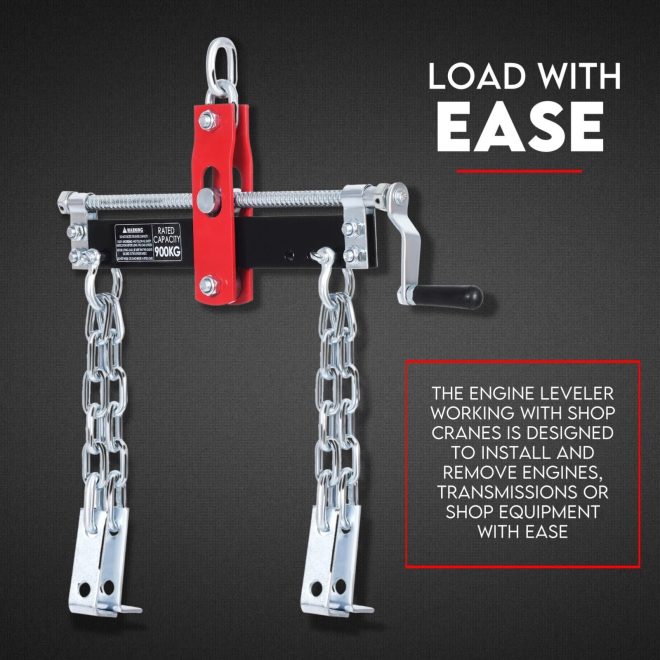 Engine Leveler Balancer 907kg Load Shop Crane Hoist Chain Lift Loading Leveller