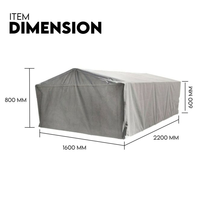 7X5 TRAILER CAGE CANVAS COVER (600mm) Heavy Duty Canvas Best Quality Waterproof