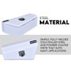 Under Tray Tool Box Underbody Pair Set 750mm White Steel