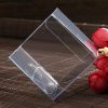 10 Pack of  12cm Square Cube Box – Bomboniere Exhibition Gift Product Showcase Clear Plastic Shop Display Storage Packaging Box – 12x12x12 cm