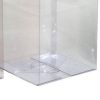 10 Pack of  12cm Square Cube Box – Bomboniere Exhibition Gift Product Showcase Clear Plastic Shop Display Storage Packaging Box – 12x12x12 cm