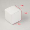 10 Pack of White 5cm Square Cube Card Gift Box – Folding Packaging Small rectangle/square Boxes for Wedding Jewelry Gift Party Favor Model Candy Choco – 5x5x5 cm