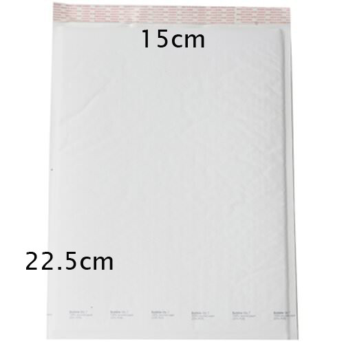 10 Piece Pack – White Bubble Padded Envelope Bag Post Courier Shipping SMALL Self Seal – 22.5×15 cm