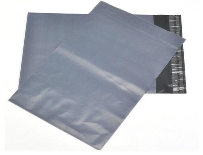 25 Pack – GREY PLASTIC MAILING SATCHEL COURIER BAG POLY POSTAGE SHIPPING POST SELF SEAL – 40×30 cm