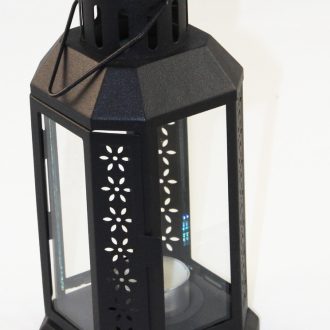 Black Metal Miners Lantern Summer Wedding Home Party Room Balconey Deck Decoration 21cm Tealight Candle