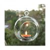 4 x Hanging Clear Glass Ball Tealight Candle Holder  – 10cm Diameter / High – Wedding Globe Decoration Terrarium Succulent Plant Mini Garden Holder Decor Craft Gift