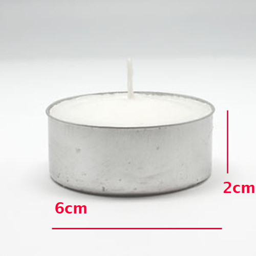 Large Tealight Candles 6cm Wide in silver foil cup  10 in a pack – Party Event Wedding BBQ Dinner Romantic Ambience Decor