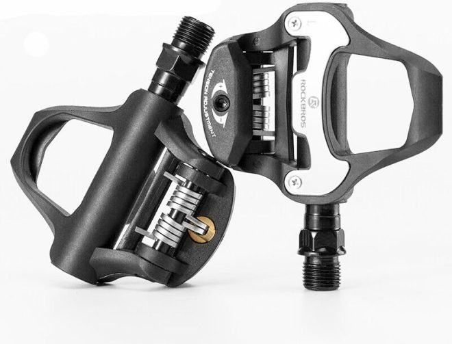 Self Lock Clip In Bike Pedals LOOK KEO Cleat MTB Road 700C Hybrid BMX – Rockbros Black