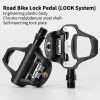 Self Lock Clip In Bike Pedals LOOK KEO Cleat MTB Road 700C Hybrid BMX – Rockbros Black