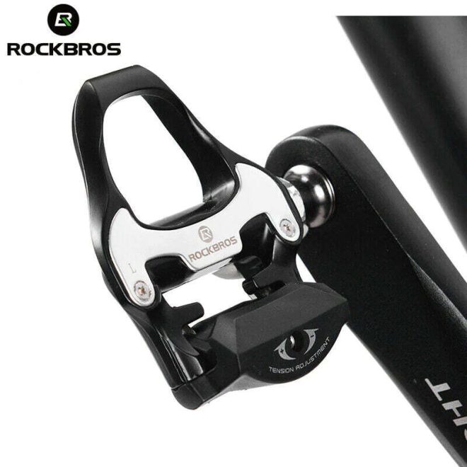 Self Lock Clip In Bike Pedals LOOK KEO Cleat MTB Road 700C Hybrid BMX – Rockbros Black