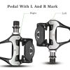 Self Lock Clip In Bike Pedals LOOK KEO Cleat MTB Road 700C Hybrid BMX – Rockbros Black