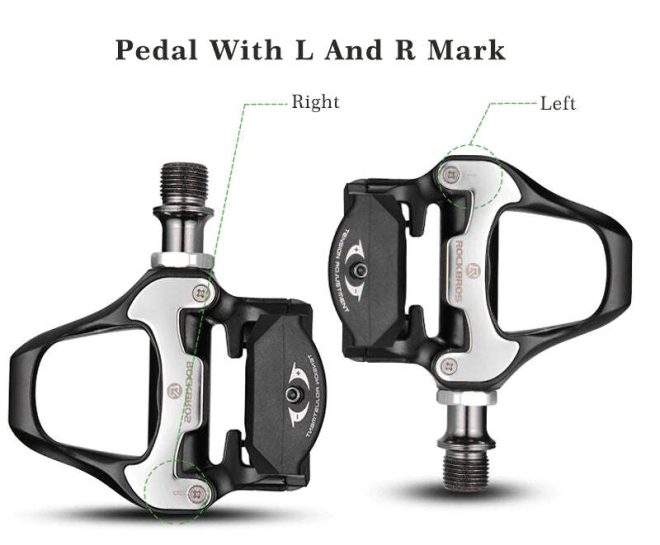 Self Lock Clip In Bike Pedals LOOK KEO Cleat MTB Road 700C Hybrid BMX – Rockbros Black