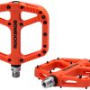 Extra Large MTB Flat Pedal Orange Nylon Composite 208g Stud Pin Grips ORANGE Rockbros