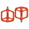 Extra Large MTB Flat Pedal Orange Nylon Composite 208g Stud Pin Grips ORANGE Rockbros