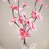 1 Set of 50cm H 20 LED Pink Frangipani Tree Branch Stem Fairy Light Wedding Event Party Function Table Vase Centrepiece Decoration Girl Bedroom