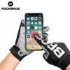 MTB Gloves for Mountain Road Bike Breathable Winter Autumn Spring Cycling Camping Running Outdoor Sport Rockbros – Large