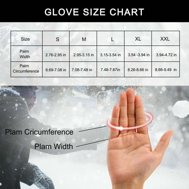 MTB Gloves for Mountain Road Bike Breathable Winter Autumn Spring Cycling Camping Running Outdoor Sport Rockbros – Large