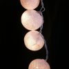 1 Set of 20 LED White 5cm Cotton Ball Battery Powered String Lights Christmas Gift Home Wedding Party Bedroom Decoration Outdoor Indoor Table Centrepiece