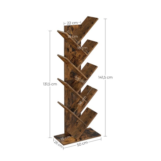 VASAGLE 8-Tier Tree Bookshelf