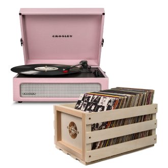 Crosley Voyager – Bluetooth Portable Turntable & Record Storage Crate