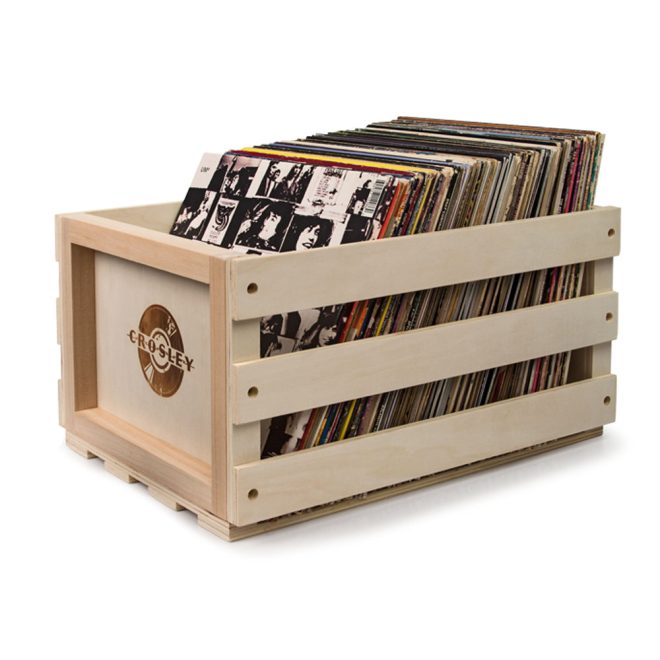 Crosley Voyager – Bluetooth Portable Turntable  & Record Storage Crate – Amethyst