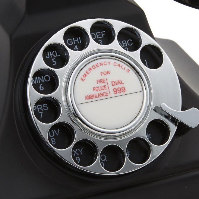 GPO Retro 200 Rotary Telephone – Black