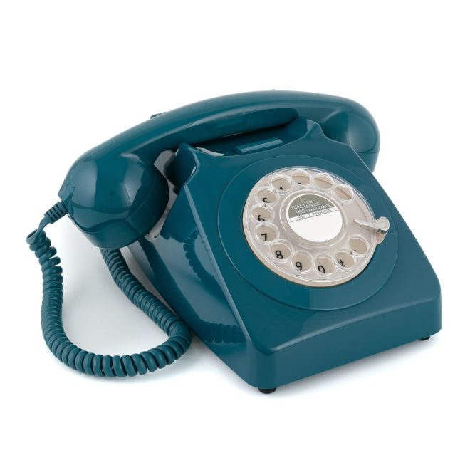 GPO Retro 746 Rotary Telephone – Azure Blue