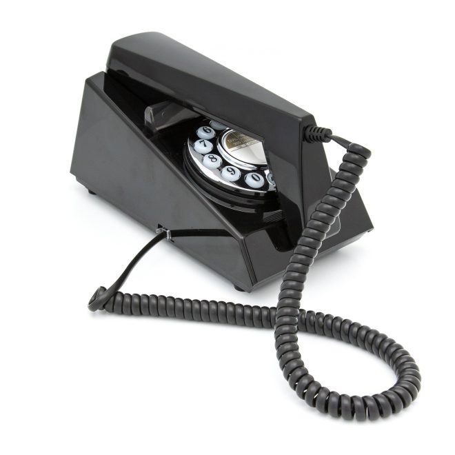 GPO Retro Trim Phone Push Button – Black