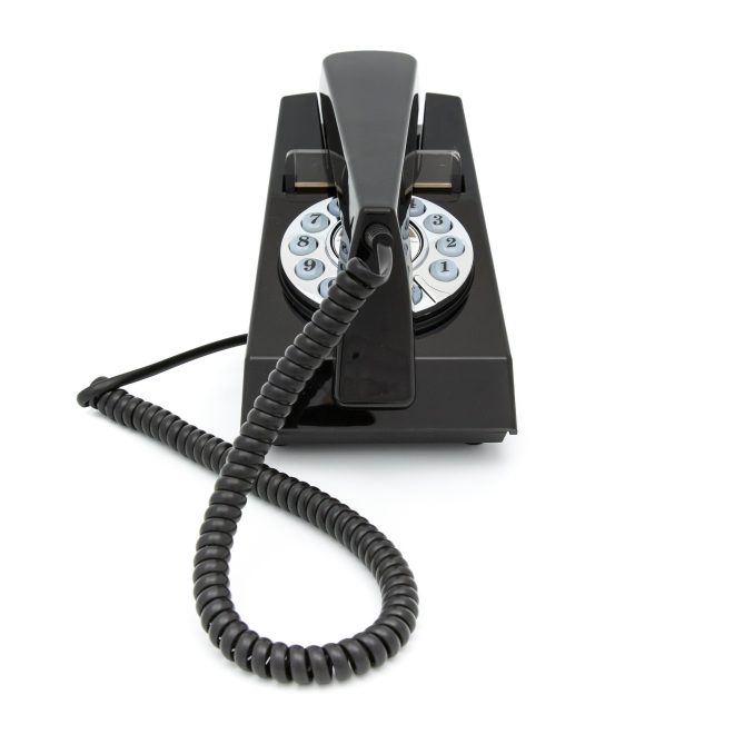 GPO Retro Trim Phone Push Button – Black