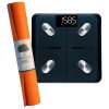 Harmony Mat – Orange & Etekcity Scale for Body Weight and Fat Percentage – Black Bundle